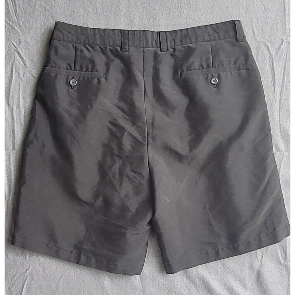 Tasso Elba Venezia Luca 9" Inseam Golf Solid Gray Chino Shorts Size 34